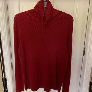 Red Cherokee Turtleneck Sweater